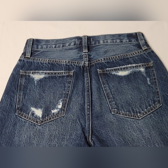 Pistola size 26 high waisted,  heavy distressed, dark wash, skinny ankle jeans - Picture 8 of 11